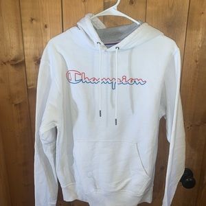 White Champion Hoodie